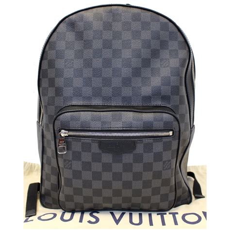 josh lv|Louis Vuitton Josh Backpack Damier Graphite Black.